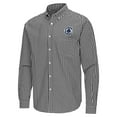 thumbnail image 2 of Men's Antigua Black LA Clippers Ellis Woven Tri-Blend Button-Down Shirt, 2 of 3