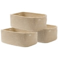 thumbnail image 1 of Cesta de almacenamiento KALLAX pequeña tejida de 30 x 20 x 11 cm, 3 unidades, color marrón, 1 of 9