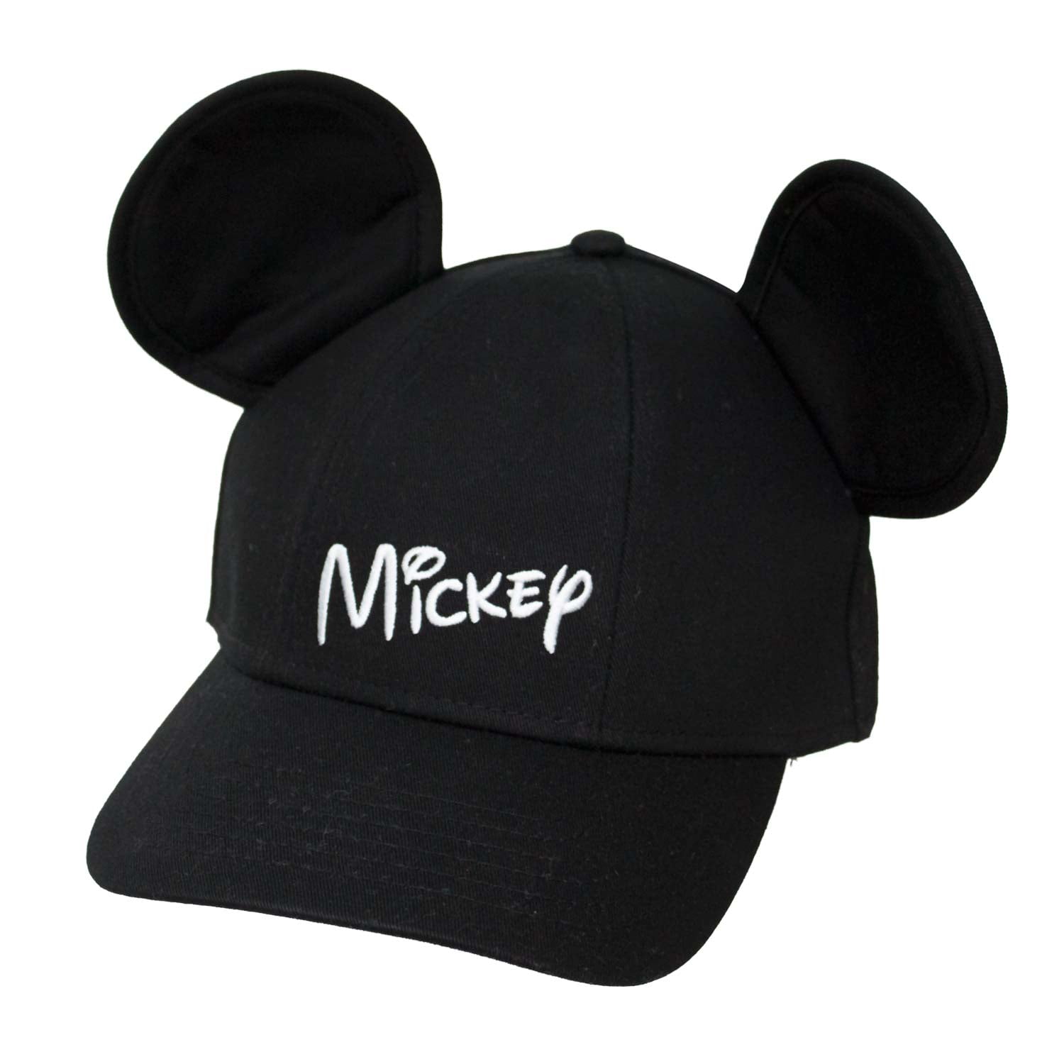 Disney Adult Mickey Mouse Hat Baseball Cap with Ears Black