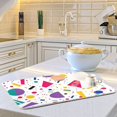 thumbnail image 6 of Yayeee Dish Drying Mat for Kitchen Counter 18"x24" Microfiber Absorbent Pad, Retro Round, 6 of 7