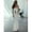 White-L, variant on White Backless Cutout Maxi Slip Dress With Gold-Tone Embellishments