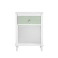 thumbnail image 6 of GZXS Modern Nightstand with Storage Drawer & Shelf, 2-Tier Bedside Table for Bedroom, Small Space End Table, 19.7"L x 15"W x 26.8"H (Green + White), 6 of 7