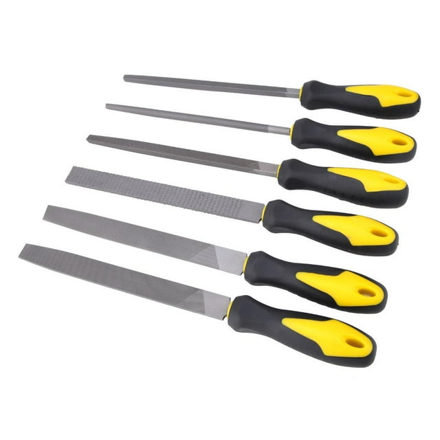 Herramienta para trabajar la madera, lima redonda plana de madera de 6 piezas de 8 pulgadas, calidad superior