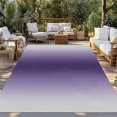 thumbnail image 2 of Purple Grey Ombre Outdoor Rug for Patio/Deck/Porch, Non-Slip Large Area Rug 6 x 9 Ft, Farmhouse Gradient Minimalist Indoor Outdoor Rugs Washable Area Rugs, Reversible Camping Rug Carpet Runner, 2 of 8