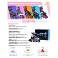 thumbnail image 4 of 2PM SPORTS Cytia Pink Girls Adjustable Illuminating Inline Skates with Light up Wheels, Fun Flashing Beginner Roller Skates for Kids - Pink Medium(13C-3Y US), 4 of 7