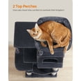 thumbnail image 3 of 44.1'' Cat Tree Tower for Indoor Cats ,Multi-Level Cat Condo Cat Furniture with Scratching Posts,Smoky Gray, 3 of 11