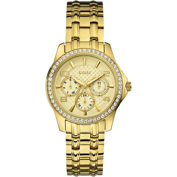 GUESS Sport Multi-Function Gold Dial Ladies Watch