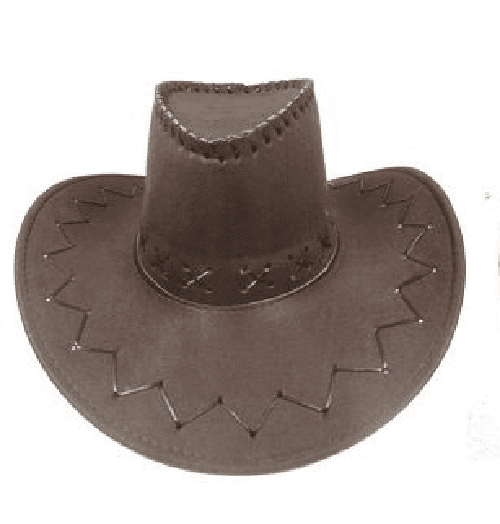 Felt Cowboy BUCKET WESTERN HAT DARK 