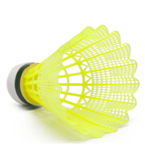 WALFRONT 6pcs balles de badminton blanches volants accessoire d'entranement  de balle de sports de plein air, plume de volant de badminton, volants 