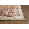thumbnail image 1 of HomeRoots 475614 2 x 8 ft. Distressed Diamonds Runner Rug, Ivory & Rust, 1 of 1