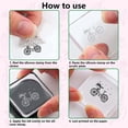 thumbnail image 3 of 1Sheet Butterfly Clear Rubber Stamps Mailbox Grass Spring Bike Transparent Vintage Silicone Bicycle Seals Postmark Journaling Card Making DIY Scrapbooking Photo Album Decorative Film Frame, 3 of 6