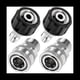 thumbnail image 1 of Juego de Adaptadores para Lavadora A PresióN de 4 Piezas, Kit de ConexióN RáPida, Conector MéTrico M22 de 14 mm A M22, Acero Inoxidable, 1 of 5
