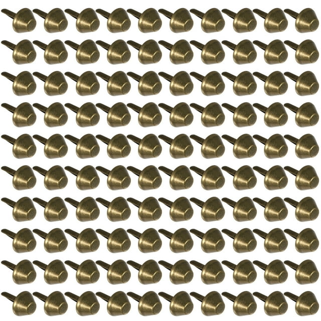 100pcs Leather Craft Rivets DIY Purse Bag Feet Studs Bucket Type Spikes