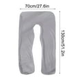 thumbnail image 3 of DAMAI Pregnancy Pillow U Shaped Body Pillow Cover, U-Shaped Maternity Pillow Full Body Pregnancy Pillow Cover, Pillowcase with Removable Cotton Cover 51x27 Inch for Pregnancy Pillow, 3 of 9