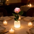 thumbnail image 1 of LED Rose Night Light Romantic Flower Lamp Battery Operated Decorative Table Lamp Bedroom Desk Atmosphere Light Valentine Gift Home Decoration Artificial Rose Flower Mood Lighting, 1 of 6