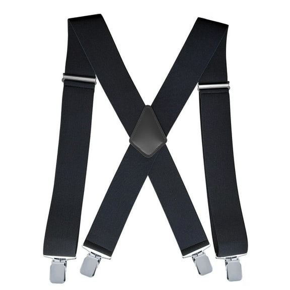 Men's 2 Inch Heavy Duty Suspenders,Adjustable X-Back with Strong Clips for Work,Jeans,and More