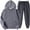 #1-Dark Gray, variant on Azrian Pants for Women,Womens Plus 2PCS Activewear Suit Sets Outfits Men's and Women's Sports Tracksuits Long Sleeve Pullover Hoodies Sweatshirt and Sweatpants Fall Winter Suit