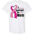 thumbnail image 3 of Inktastic Breast Cancer Awareness I Support My Mom with Pink Ribbon T-Shirt, 3 of 5