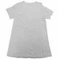 thumbnail image 3 of Sumai Crew-Neck Women's T-Shirt Short-Sleeved Fitted Summer Casual Tops Light Gray XL, 3 of 5