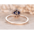 thumbnail image 5 of HeartsAndYou 1.5ct Natural Blue Sapphire & Diamond Ring Halo 100% REAL 14k SOLID Rose Gold, 5 of 9