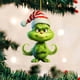 thumbnail image 4 of Adorno para árbol de Navidad Grinch con colgantes de monstruo verde divertidos y bonitos de 8cm para interiores, 4 of 5