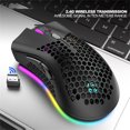 thumbnail image 4 of Souris de Jeu d'Ordinateur Creuse Rechargeable Sans Fil, 4 of 9