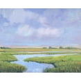 thumbnail image 2 of OToole, Tim 32x26 Gold Ornate Wood Framed with Double Matting Museum Art Print Titled - Summer Marsh II, 2 of 4