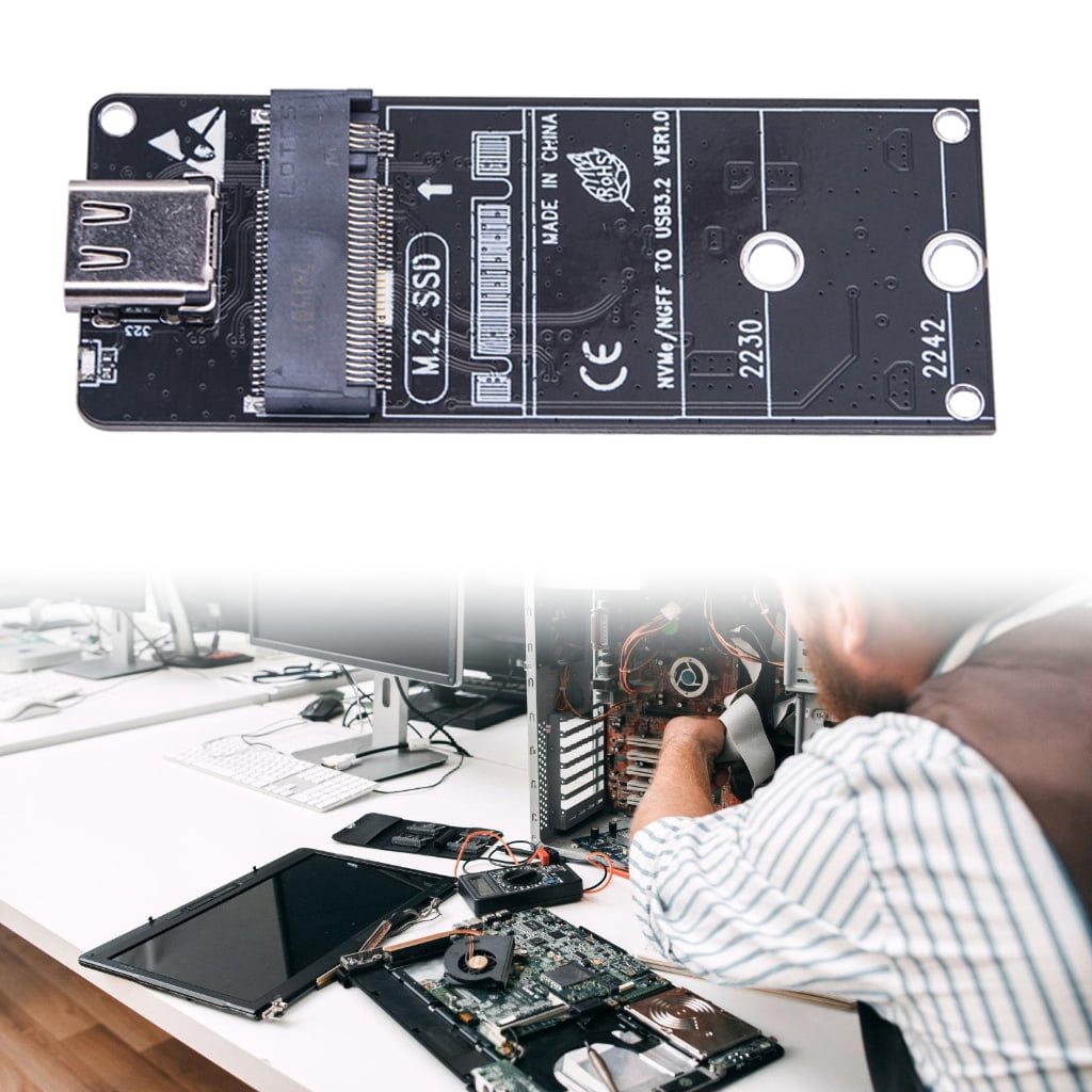 Zeiwohndc M.2 NVMe SSD to USB C Enclosure USB 3.2 Gen2x2 Rapid Transfer Case External