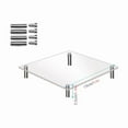 thumbnail image 3 of Birdeem Metal Racks with Shelves, Transparent Acrylic Cake Hand Display Rack, Metal , Table Placement Rack, 3 of 7