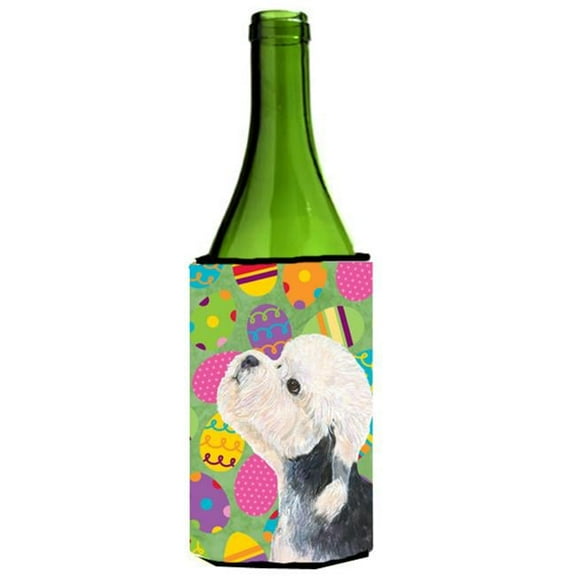 Dandie Dinmont Terrier Easter Eggtravaganza Wine bottle sleeve Hugger - 24 Oz.