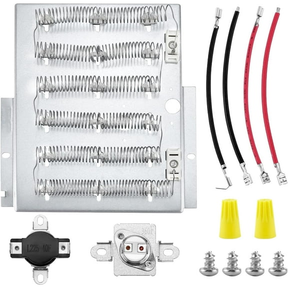 Dryer Heating Element Kit Fit 503978 61927  for Amana speed queen dryer parts-Replaces 964p3,56179,503404,56047 Dryer Parts Thermostat Thermal Fuse-Models ADE3SRGS173TW01 ADE3LRGS171TW01