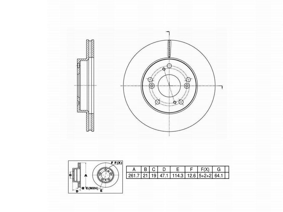 Winstop Brake Rotor, Front WS248996, Honda Civic 2015-2012
