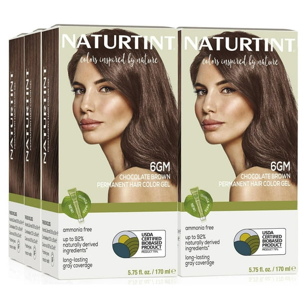 Tinte de pelo Naturtint 6GM Chocolate Brown Permanente x6