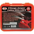 thumbnail image 1 of jmk-iit 51089 Jumper Cables with LED Lights - 16 ft. , Heavy Duty 4 Gauge Cable, 1 of 1