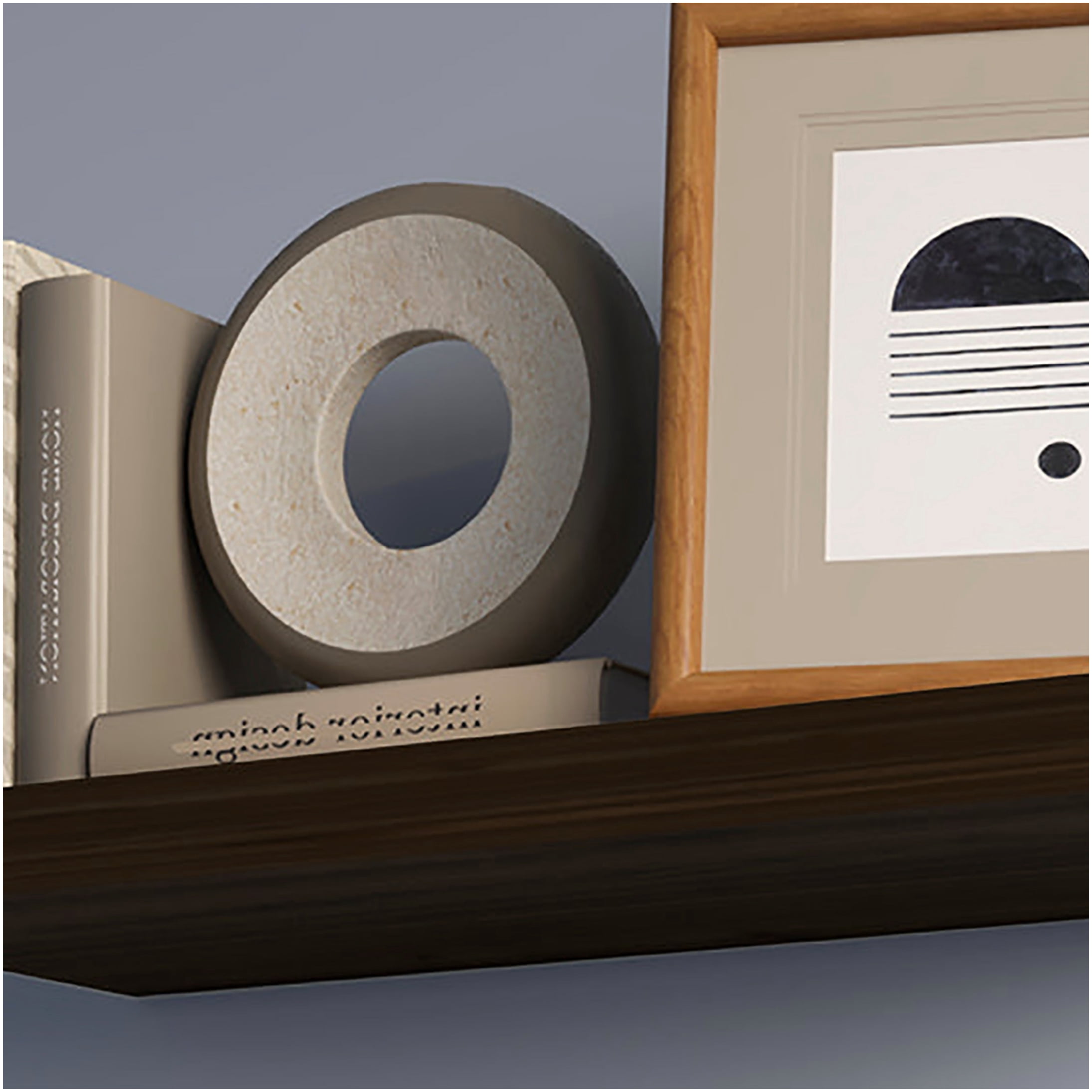Dark Walnut Floating Shelf, 31.5 Inch Wall Mounted Shelving with Invisible Brackets for Modern Home Decor
