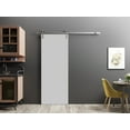 thumbnail image 6 of Sturdy Barn Door 42 x 96 inches | Planum 0010 Matte Grey | Stainless Steel 8FT Rail Hangers Heavy Set | Solid Panel Interior Doors, 6 of 6