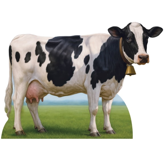 Cow Cardboard Stand-Up with Easel, 3' 4" x 4' 8"