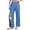 Blue #11, variant on Tear Away Pants for Women Elastic Waist Adaptive Pant 2026 Full Open Post Surgery Pants Side Split Lounge Open Bottom Trousers with Pockets M