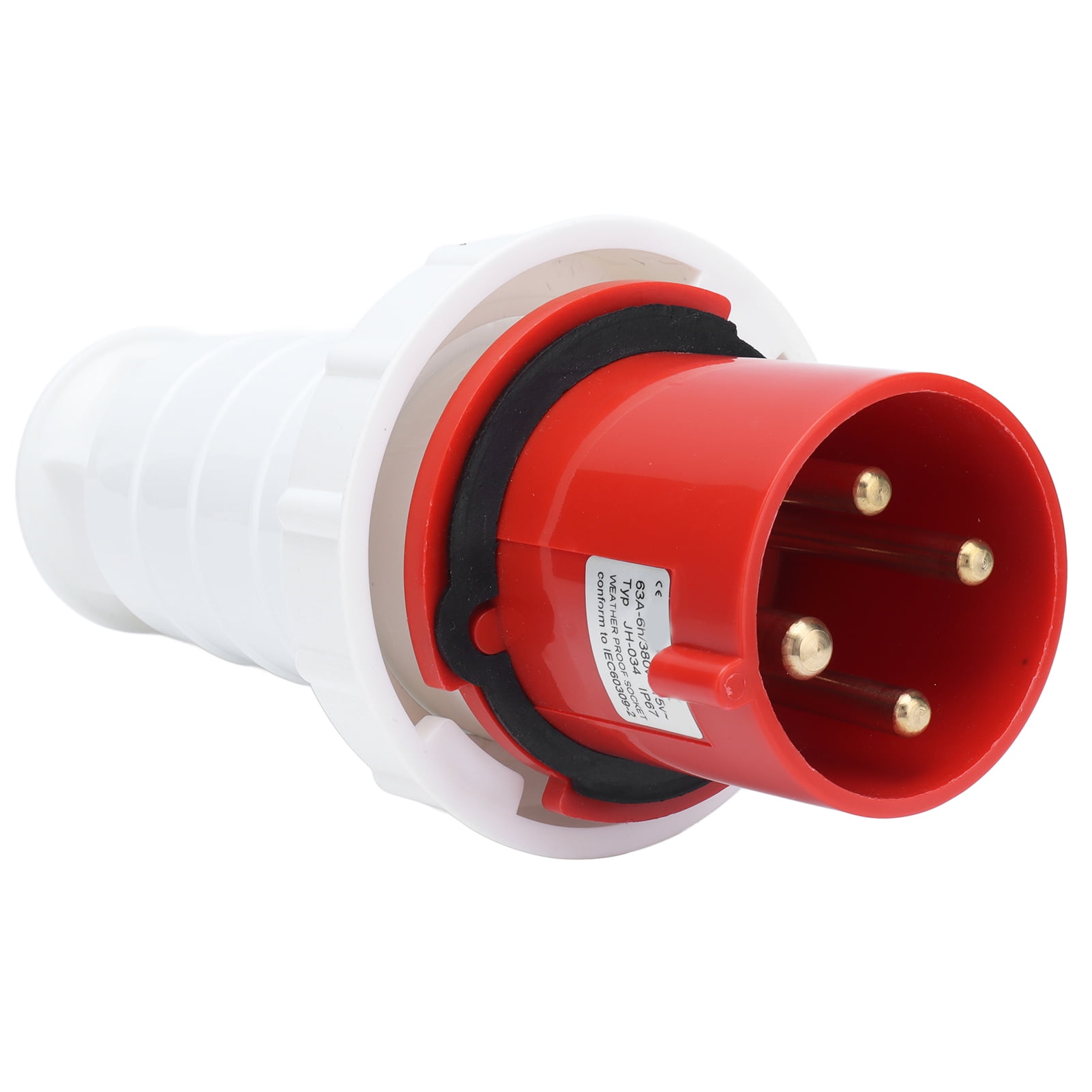 4 Pin Industrial Plug, Heat Resistance Insulating Industrial Plug