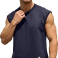 Chiccall Mens Workout Tank Tops Plus Size Cotton Crew Neck Lightweight ...
