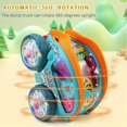 thumbnail image 4 of Piegricdiat Speedlite Coche Dinámico con Engranajes y Luces LED Coche de Juguete Luminoso Transparente para niños Coches de Juguete Bump And Go con Engranajes móviles de Colores Adecuado para niños de, 4 of 5
