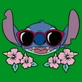 thumbnail image 2 of Boy's Lilo & Stitch Red Sunglasses Stitch  Graphic Tee Kelly Green Medium, 2 of 4