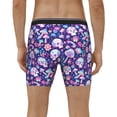 thumbnail image 4 of Picia mushroom rainbow Skull cartoon Pattern Men's Athletic Long Leg Briefs , Performance Stretch Underwear，Moisture-Wicking, 4 of 7