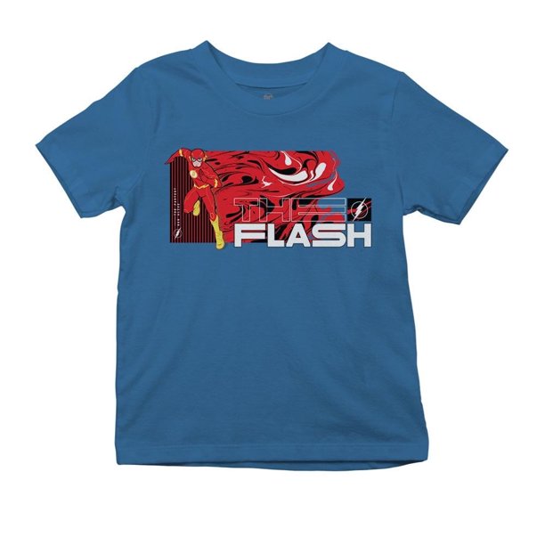 Playera Fan Army The Flash Talla 6 fastest man manga corta azul turquesa