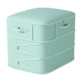 thumbnail image 2 of 3-Tier Compression Storage Bag with Visual Window, 1-Pack (21.25x16.53x23.62 Inch) - Large Capacity Bedding Organizer for Blankets, Clothes & Seasonal Items Turquoise, 2 of 7