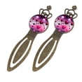 thumbnail image 2 of Love Vintage Copper Crown-Shaped Bookmarks Set of 2 - Stainless Steel Reading Accessories for Book Lovers, 2 of 5