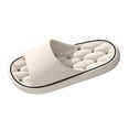 thumbnail image 6 of Stylago Quick Drying Shower Shoes for Women Men Lightweight Home Slippers Bathroom Sandals with Drain Holes Soft Sole Slides Beige Size 6, 6 of 7
