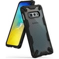 thumbnail image 1 of Ringke Fusion-X Case Compatible with Samsung Galaxy S10e, Transparent Hard Back Shockproof Advanced Bumper Cover - Carbonfiber Black, 1 of 7
