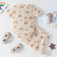 thumbnail image 2 of Dooleck Baby Waffle Outfit Rainbow Sunshine Clothes Bodysuit Onesies Shorts Pants, 2 of 8