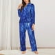thumbnail image 2 of Balery Blurred Star Snow Christmas Conjunto de Pijama con Estampado para Mujer, Conjunto de Dos Piezas con Manga Larga, Ropa de Dormir Suave con Bolsillos, Pijamas Cómodos-X-Large, 2 of 7